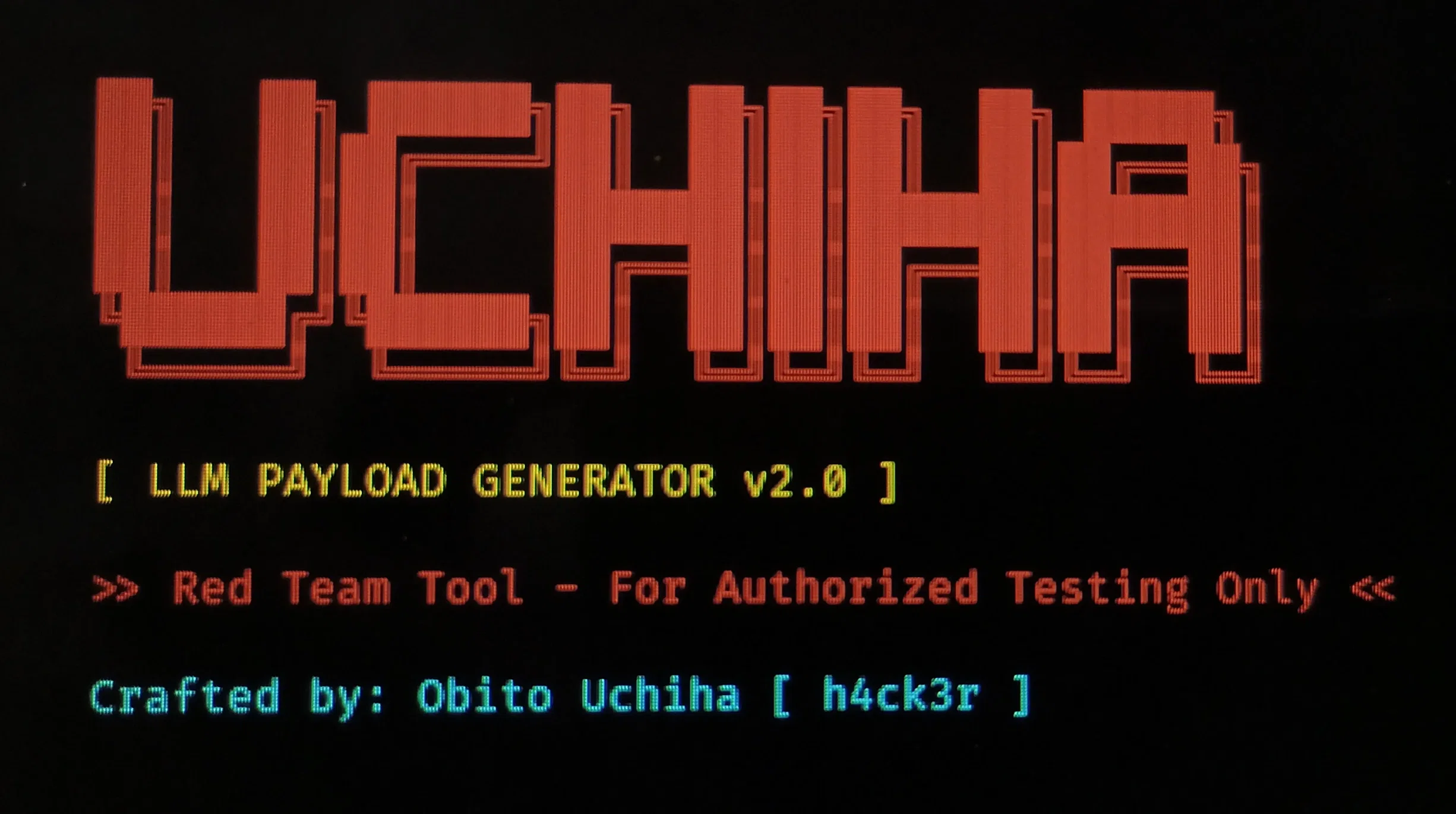 Uchiha LLM Payload Generator Banner
