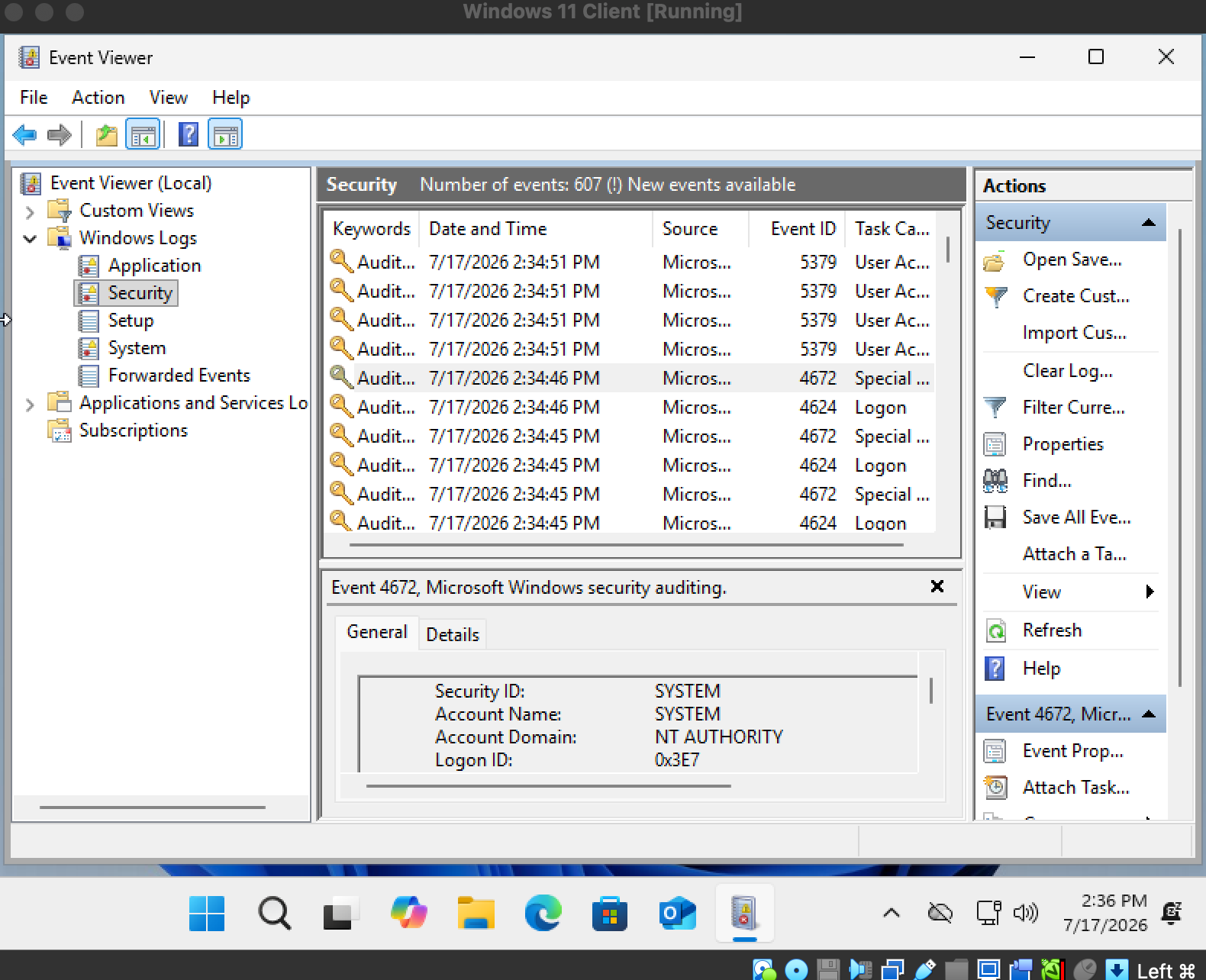 Event Viewer 概览
