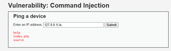 Command Injection Medium