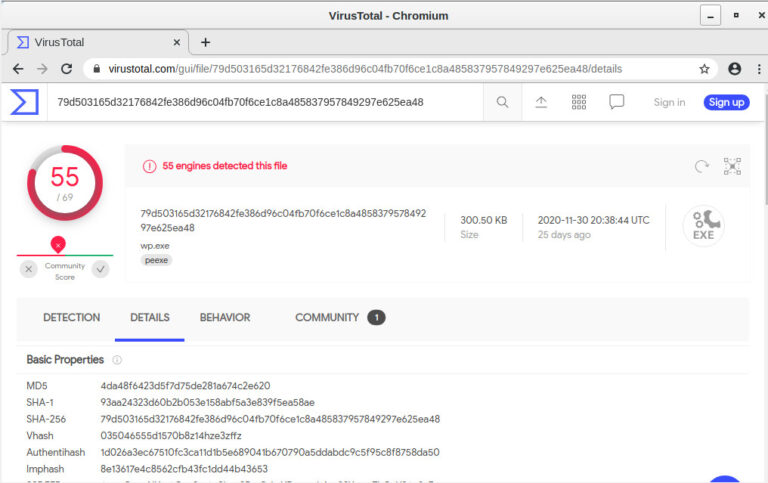 VirusTotal 结果