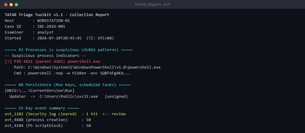Sample report
