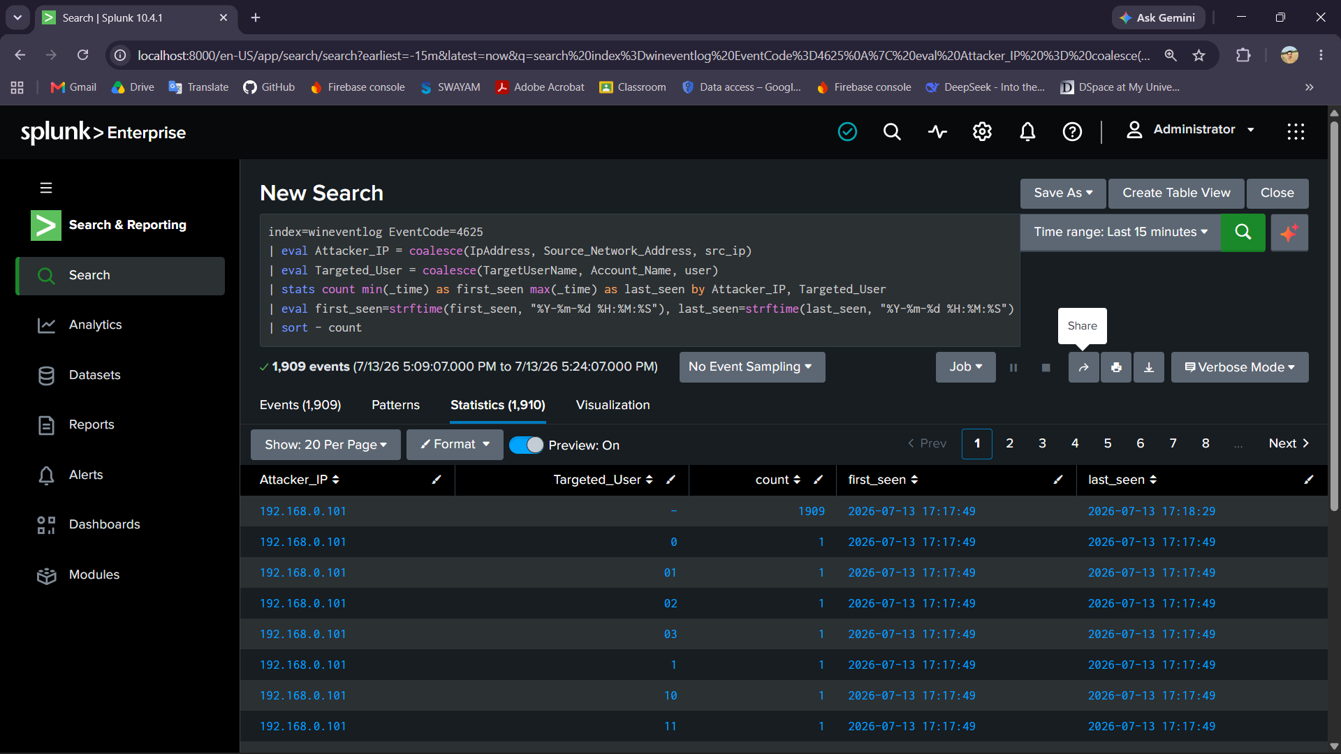 Search query