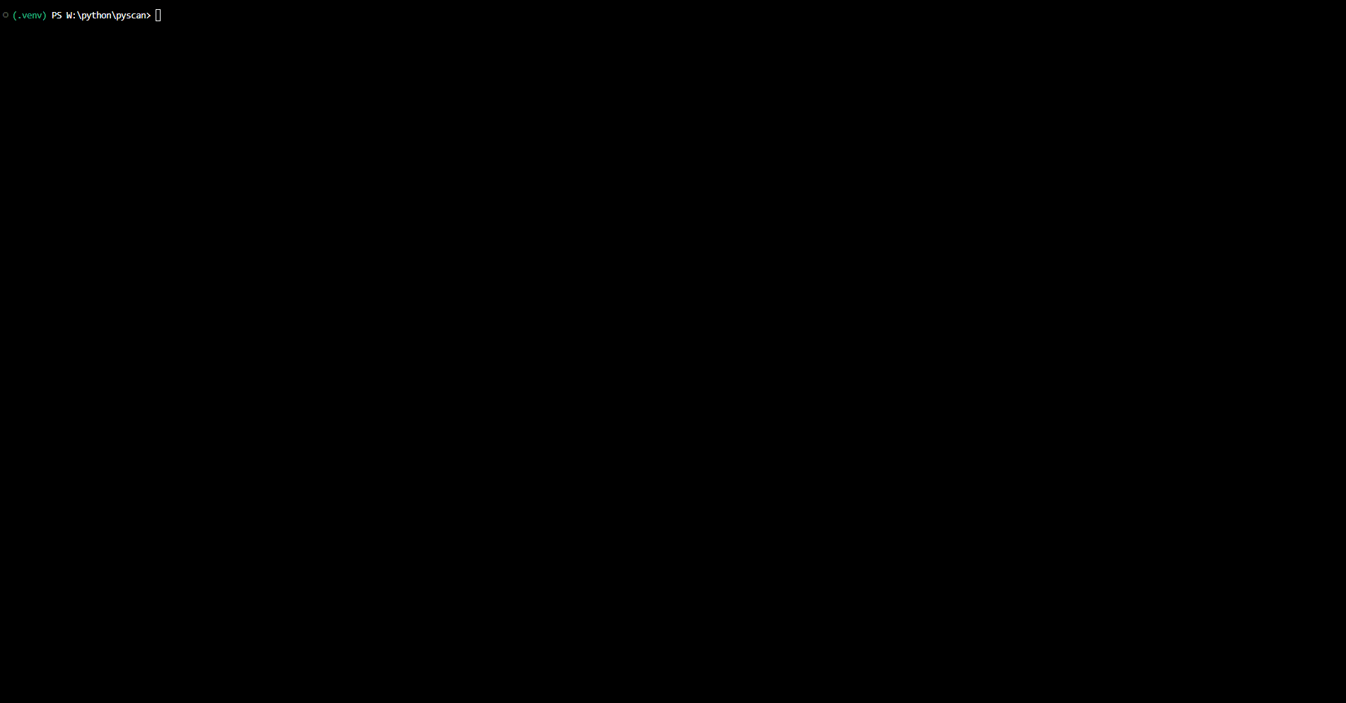 pyscan demo