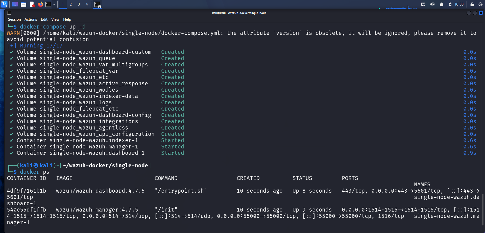 Docker 容器运行中