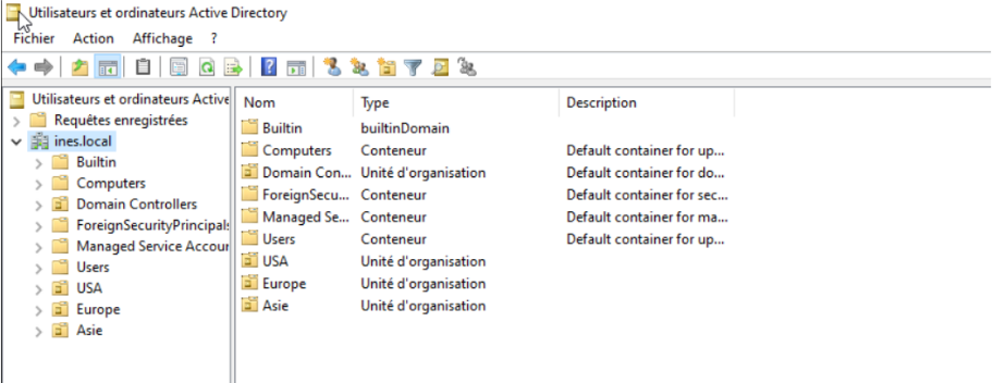 Active Directory Users and Computers
