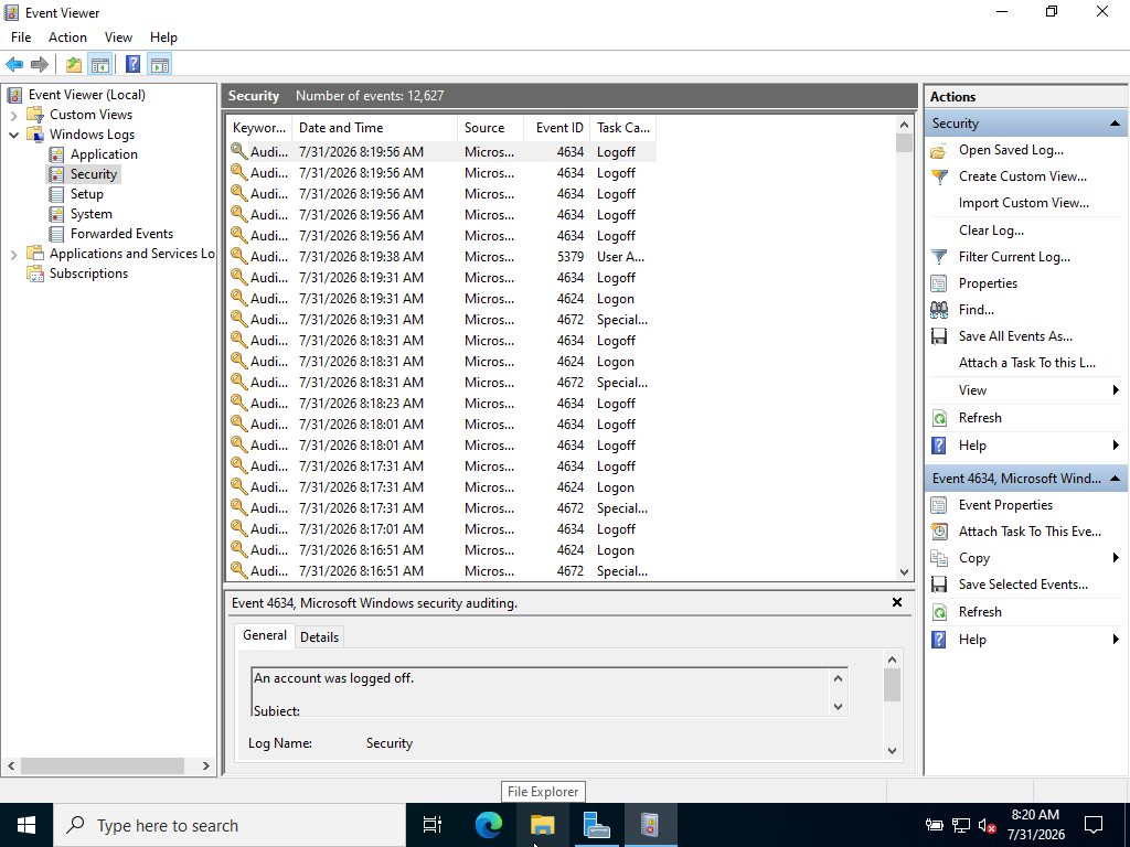 Windows 事件查看器