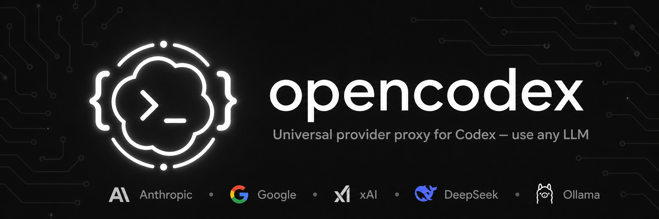 opencodex — Universal provider proxy for Codex, use any LLM
