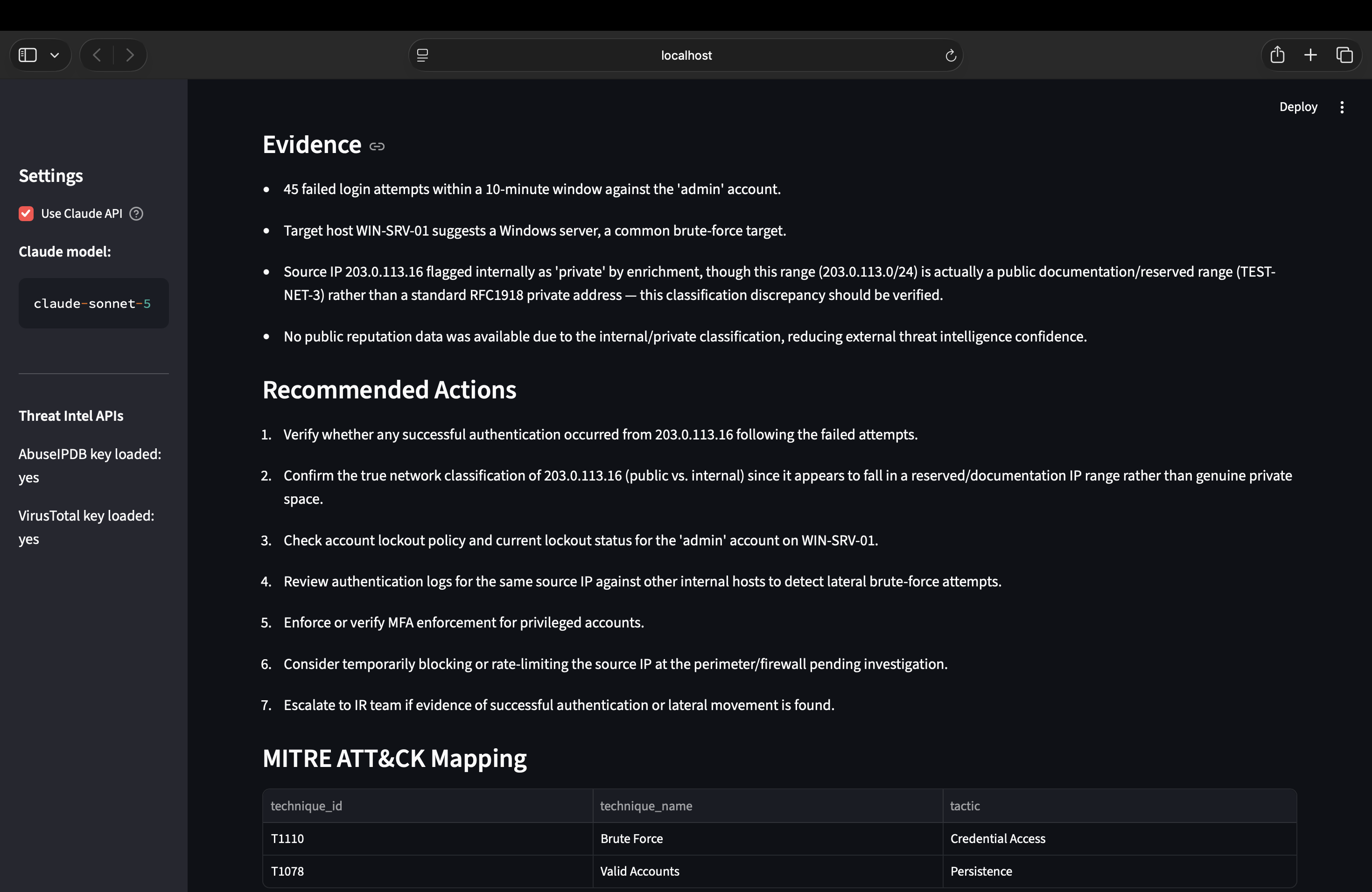 Triage Details