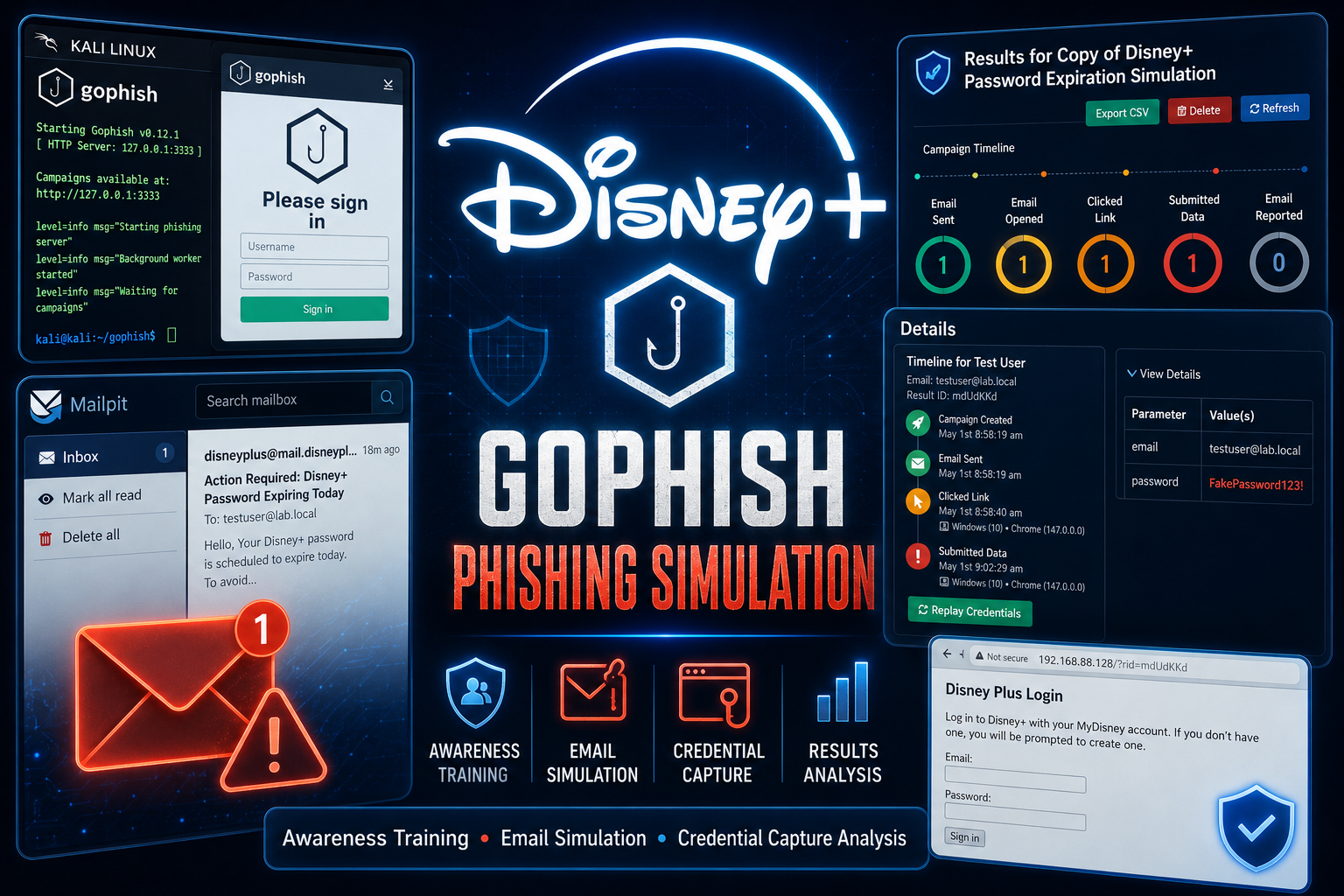 GoPhish Phishing Simulation Lab