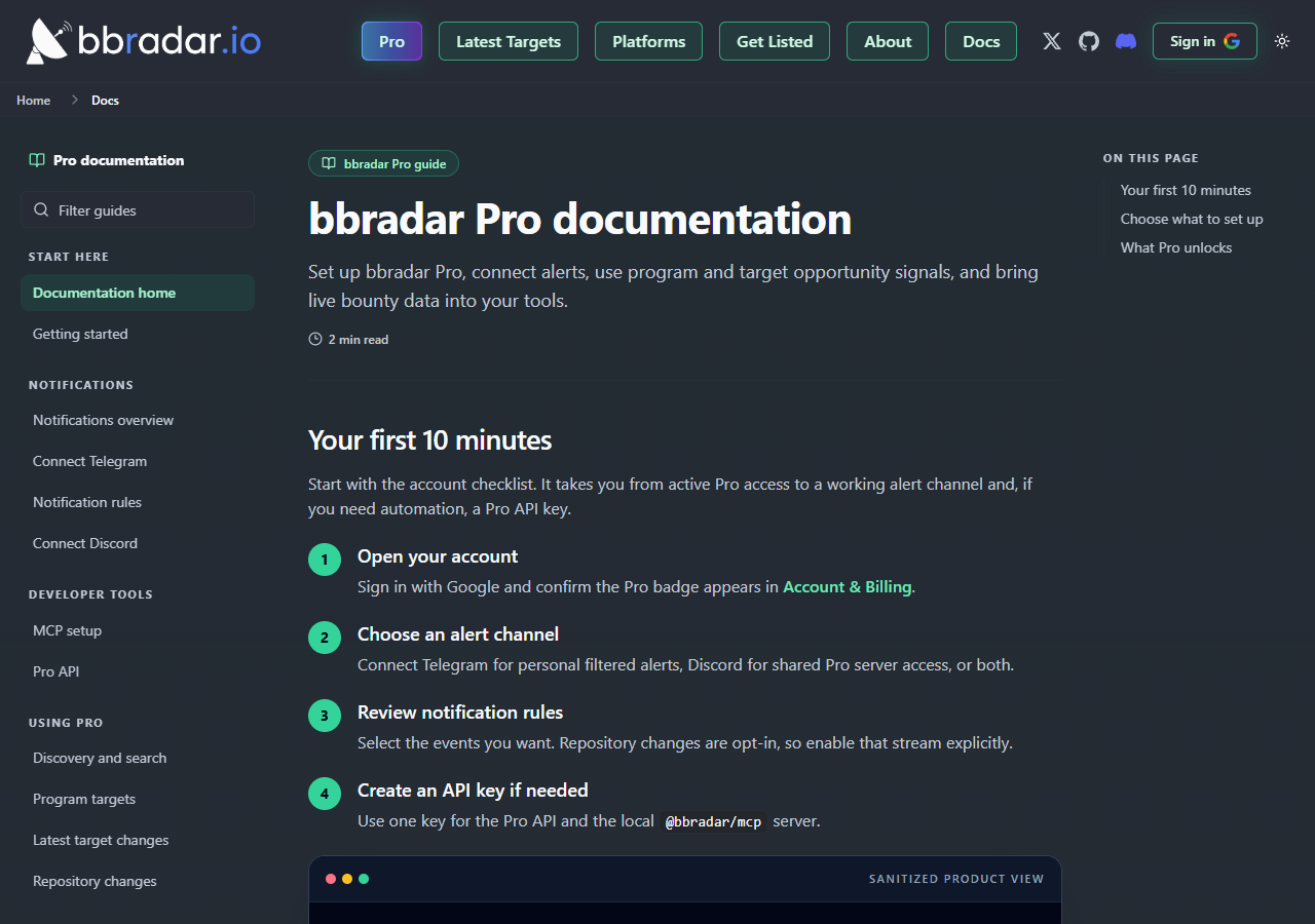 bbradar Pro 文档 — 深色模式