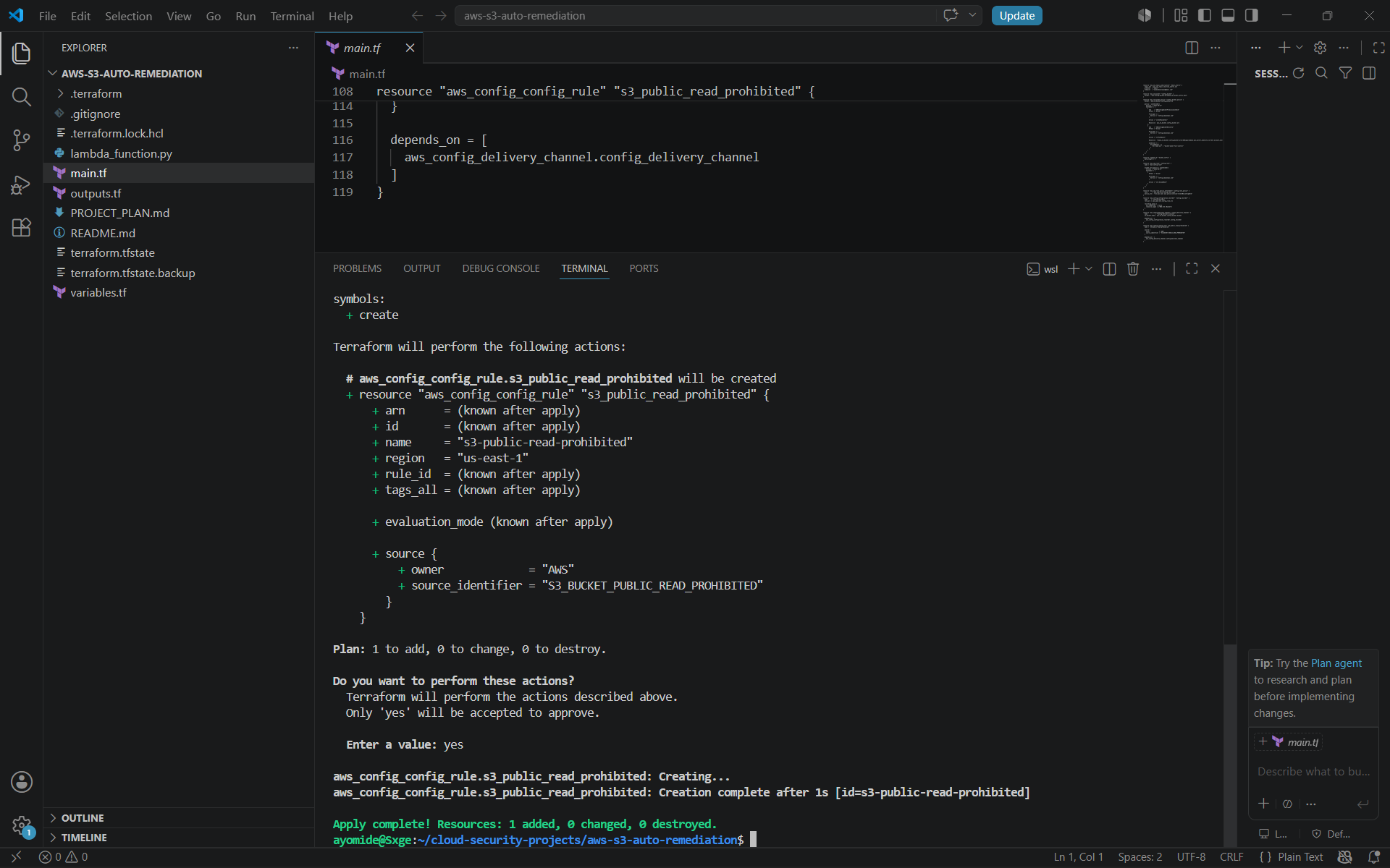 Terraform AWS Config 部署