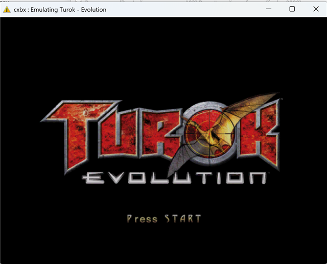 CXBX emulating Turok: Evolution