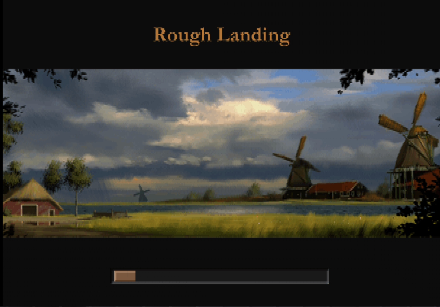 Rough Landing loading screen