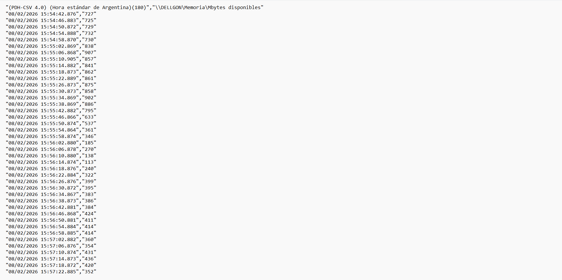 CSV 日志分析