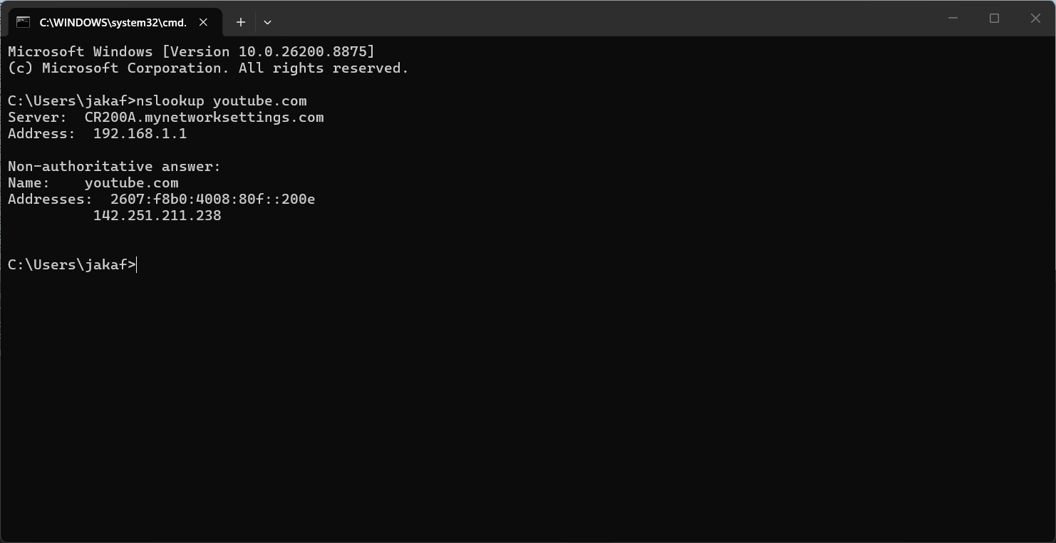 04 YouTube DNS 查找结果