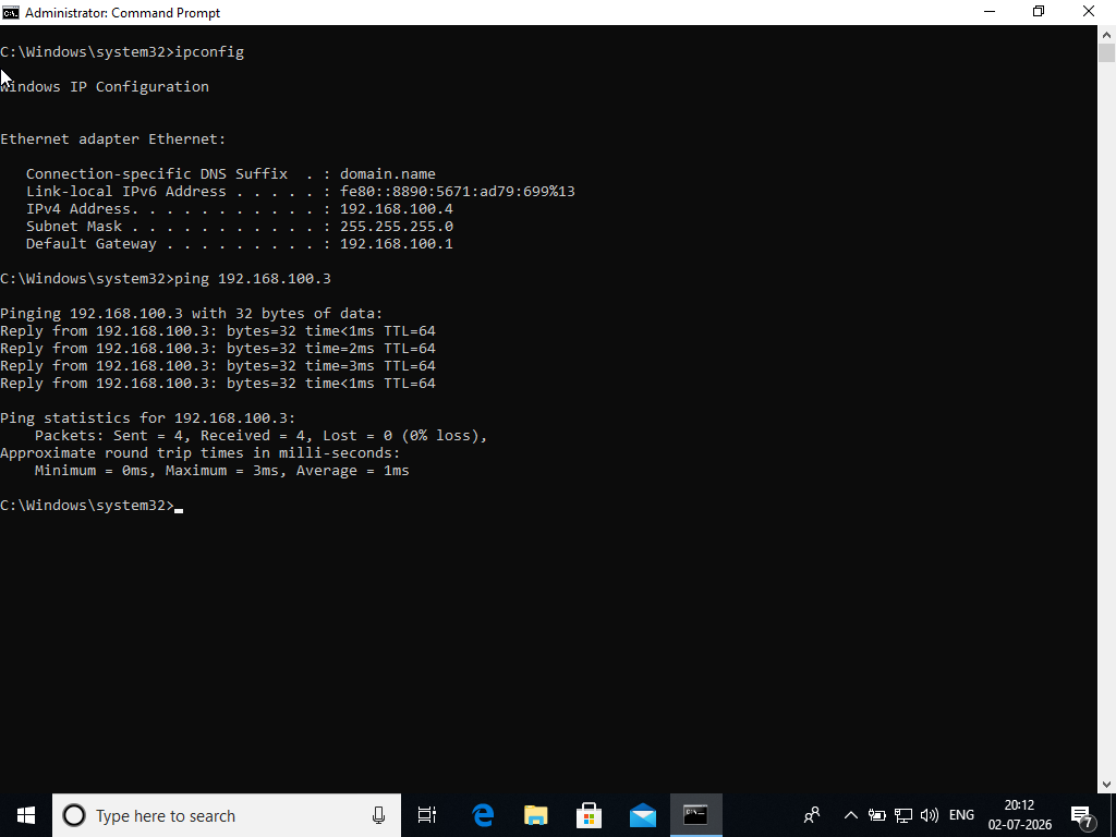 Windows 可以与 Kali 通信