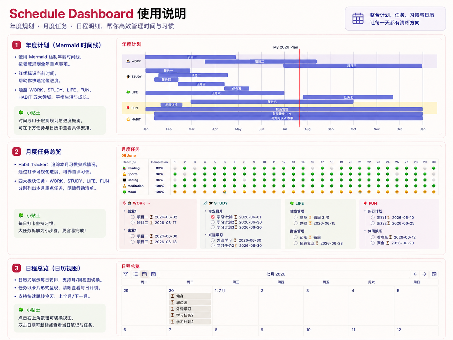 Schedule Dashboard
