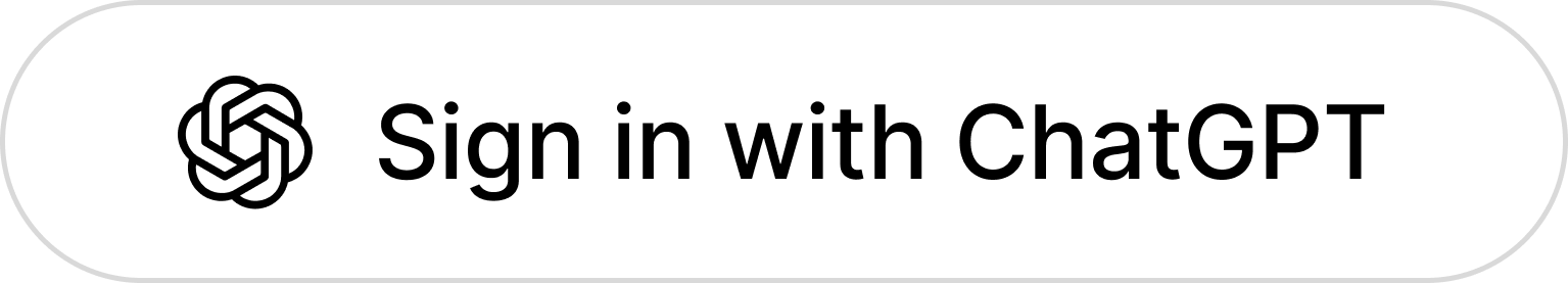 Sign in with ChatGPT button