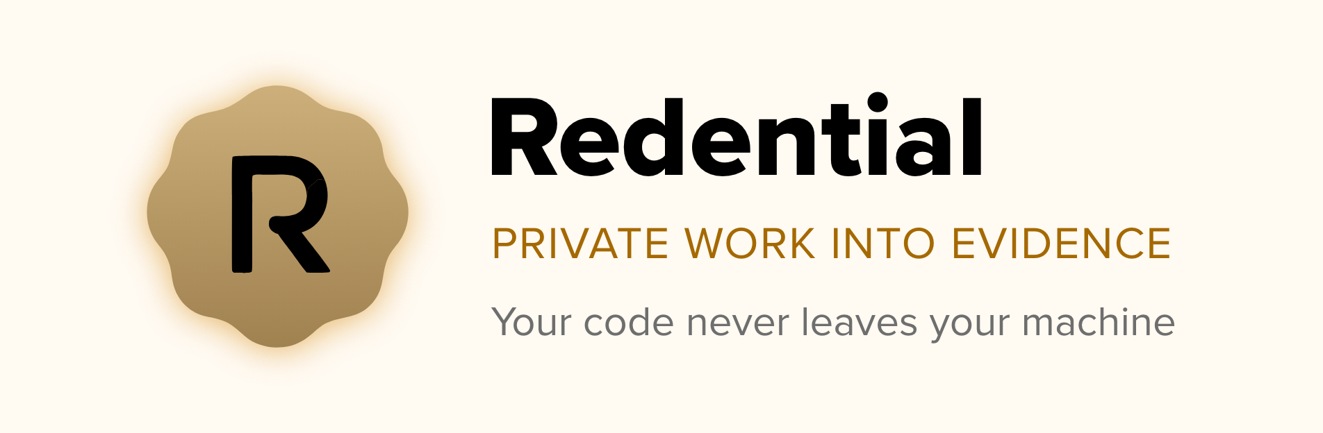 Redential CLI — turn private work into an NDA-safe developer credential
