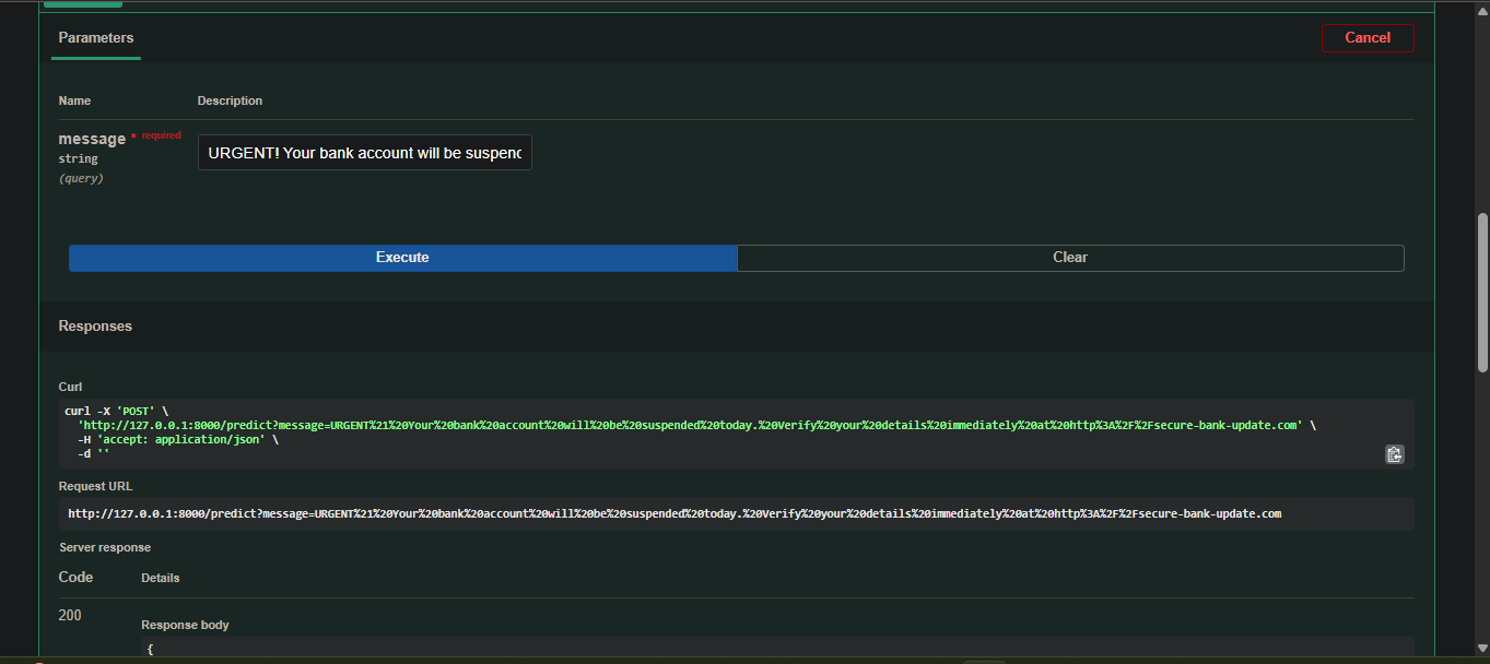 FastAPI Swagger UI