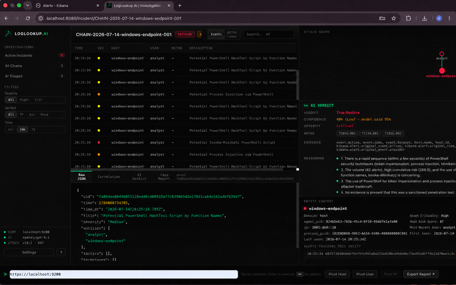 LogLookup AI 调查工作区