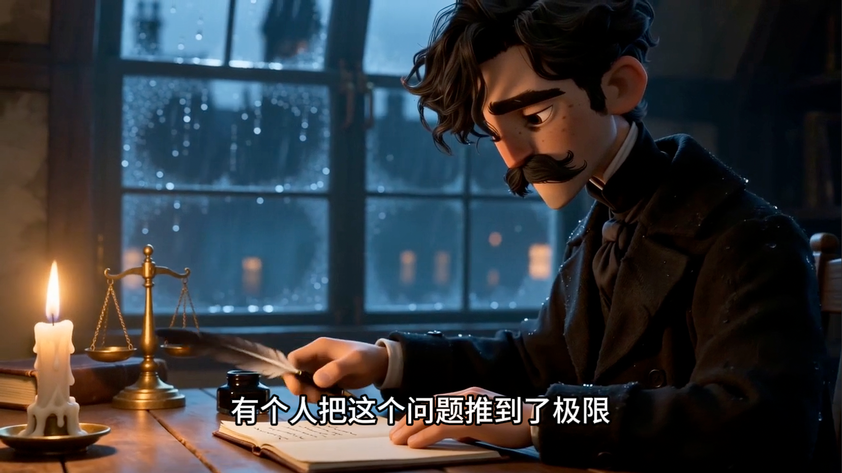 Animated philosophy voiceover video frame