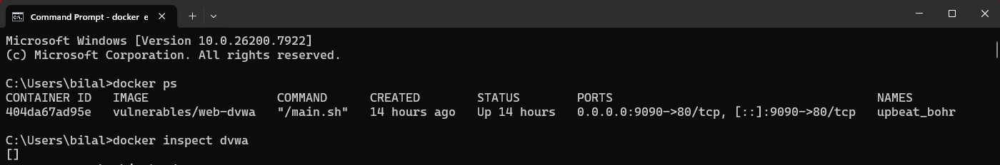 docker ps
