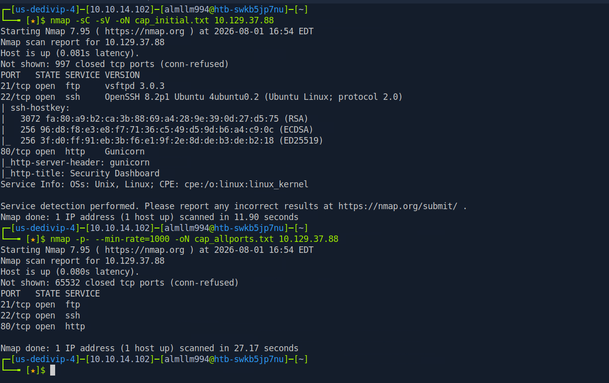 nmap 扫描