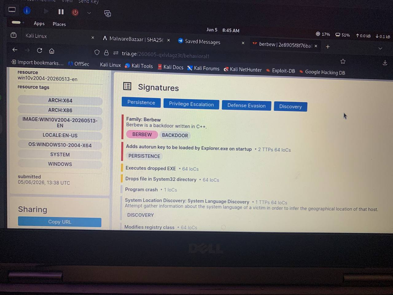 Triage 行为特征