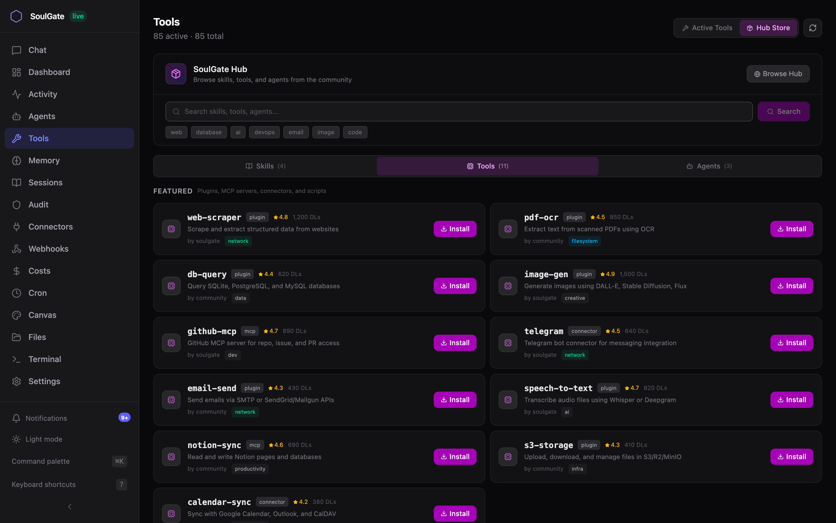 Hub Store