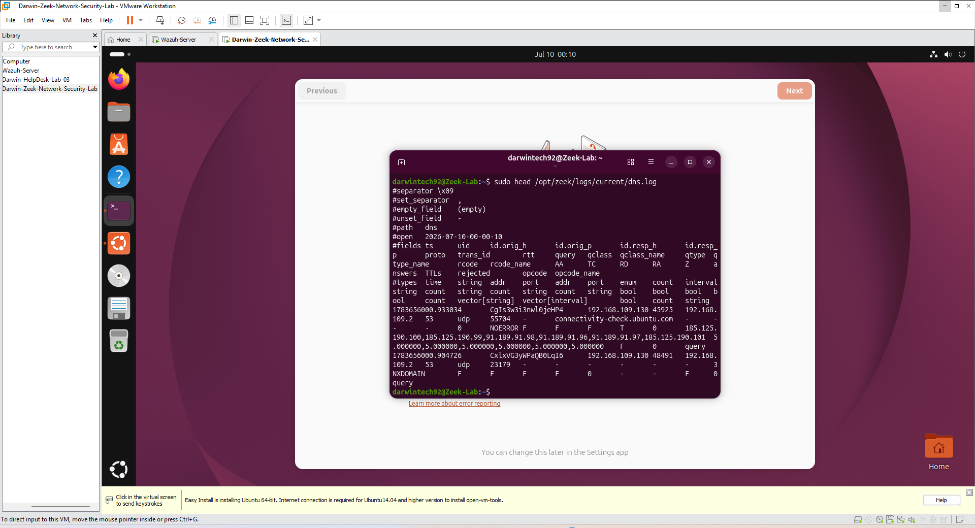 DNS 日志
