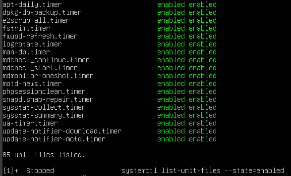 Linux 主机上的活动服务
