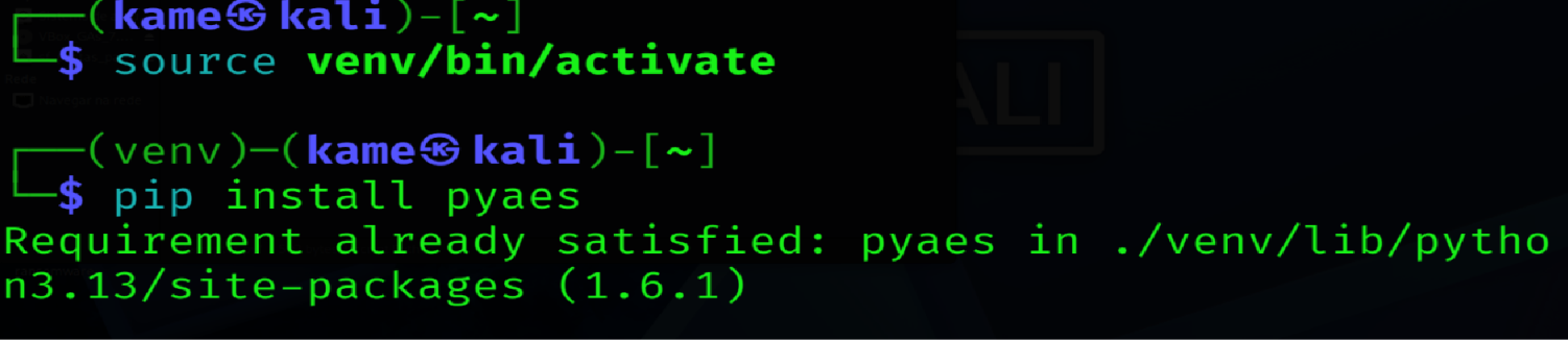导入 pyaes 库