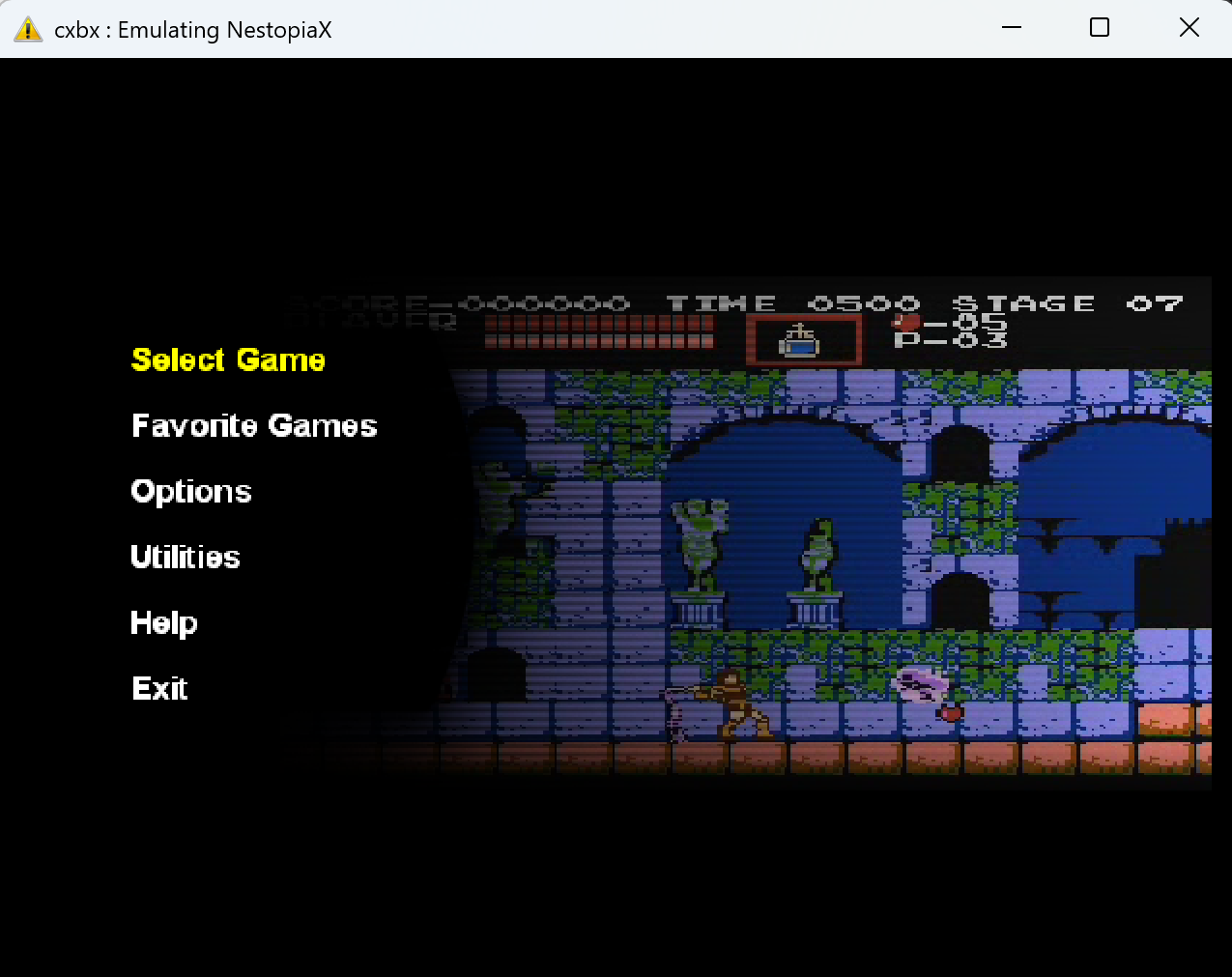 CXBX emulating NestopiaX 1.3