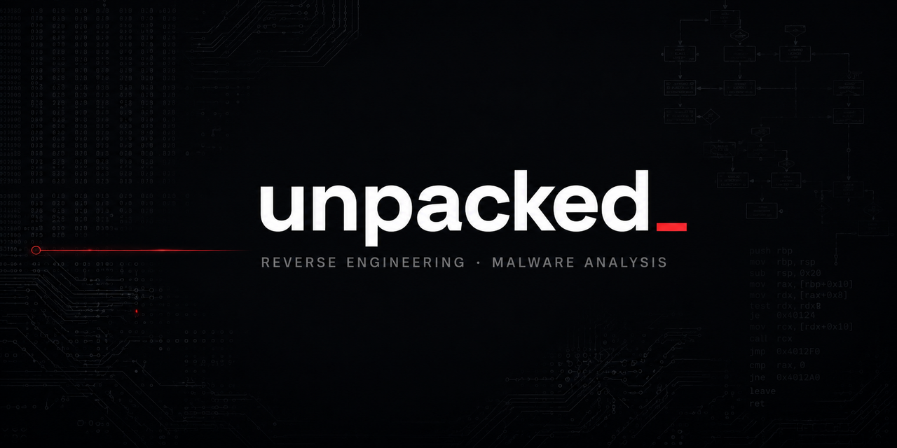 unpacked — a curated, verified map of reverse engineering and malware analysis: disassemblers, unpacking, exploit development, fuzzing, DFIR, and researcher blogs