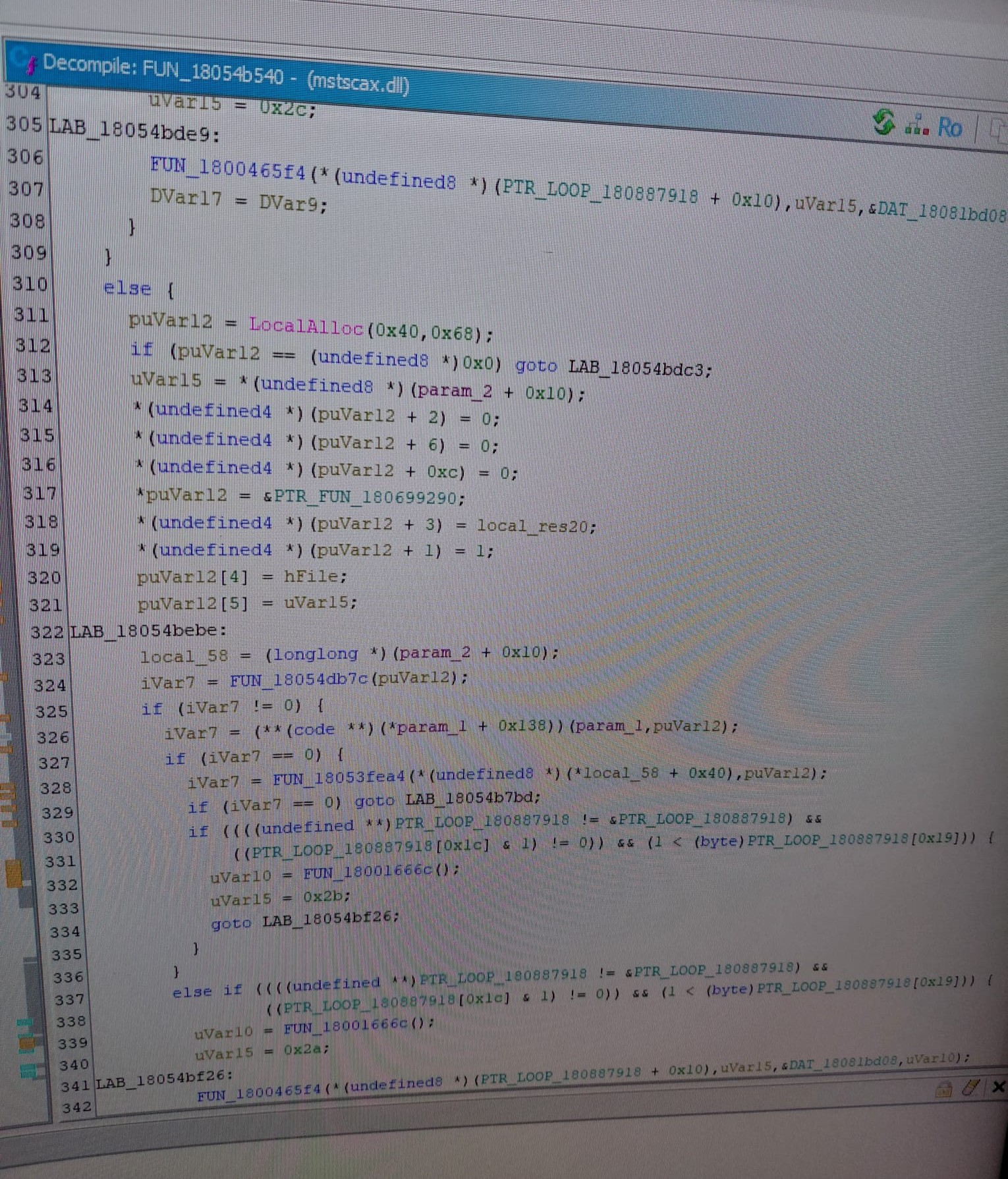 Mstscax LocalAlloc