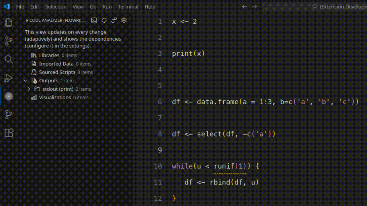 Inferring Values with flowR