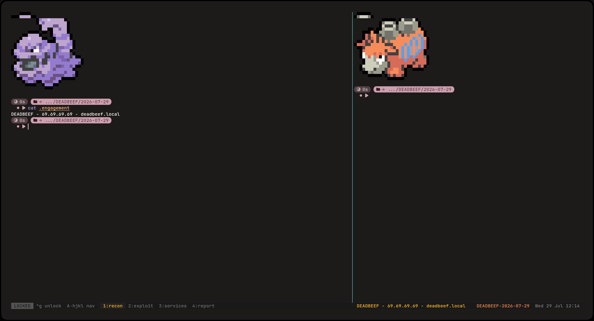 Engagement layout