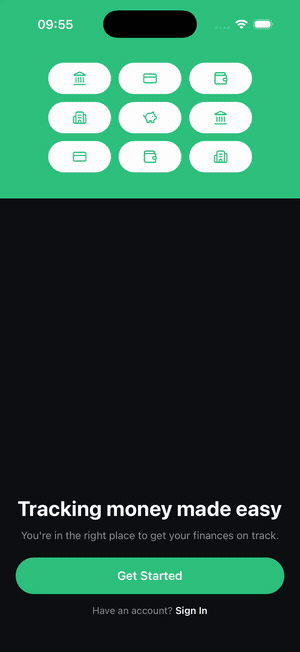 Spendee clone running natively on iOS