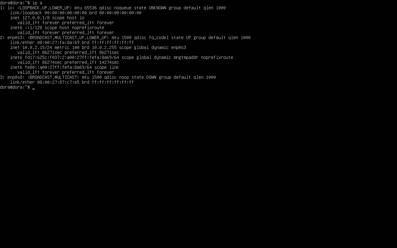Ubuntu server IP