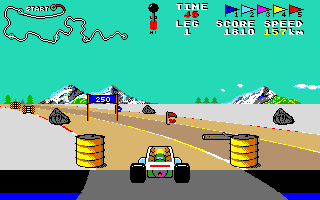 Buggy Boy in-race frame rendered by the C reconstruction