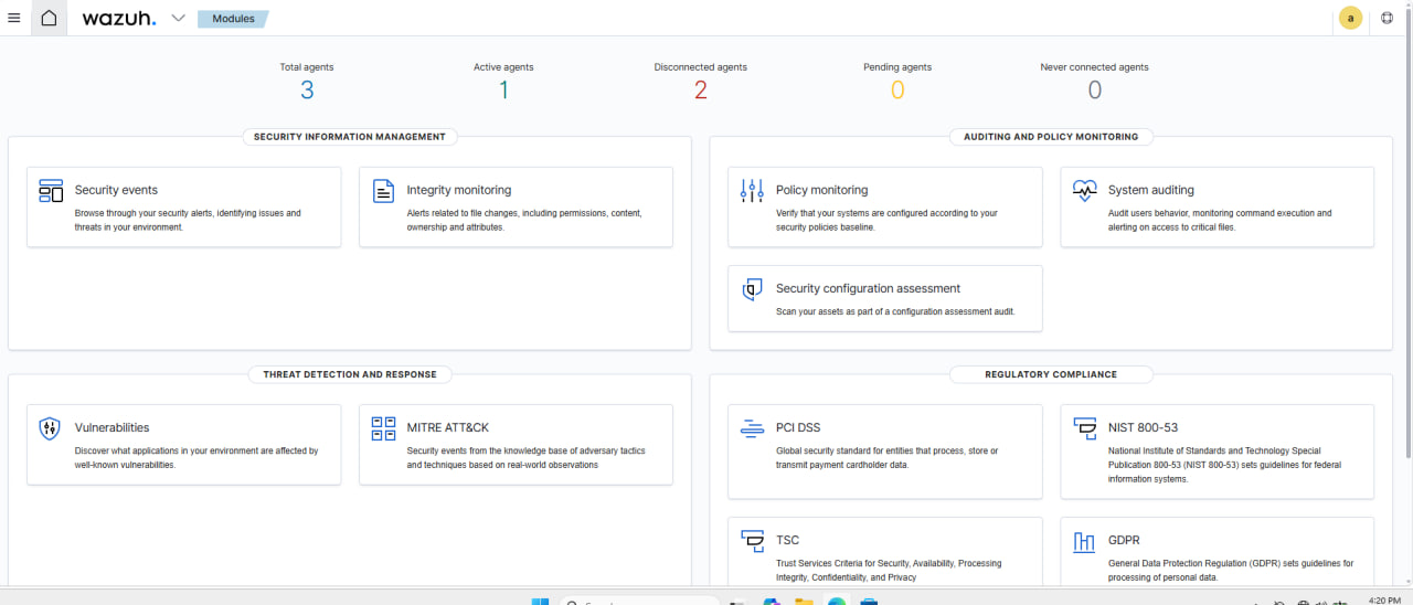 Wazuh Dashboard 概览