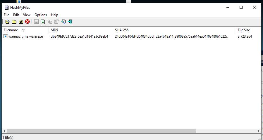 Hash verification