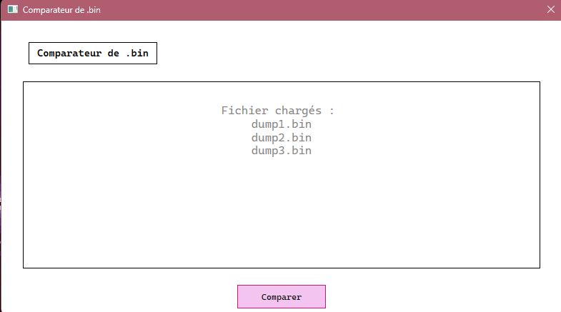 Fichiers chargés