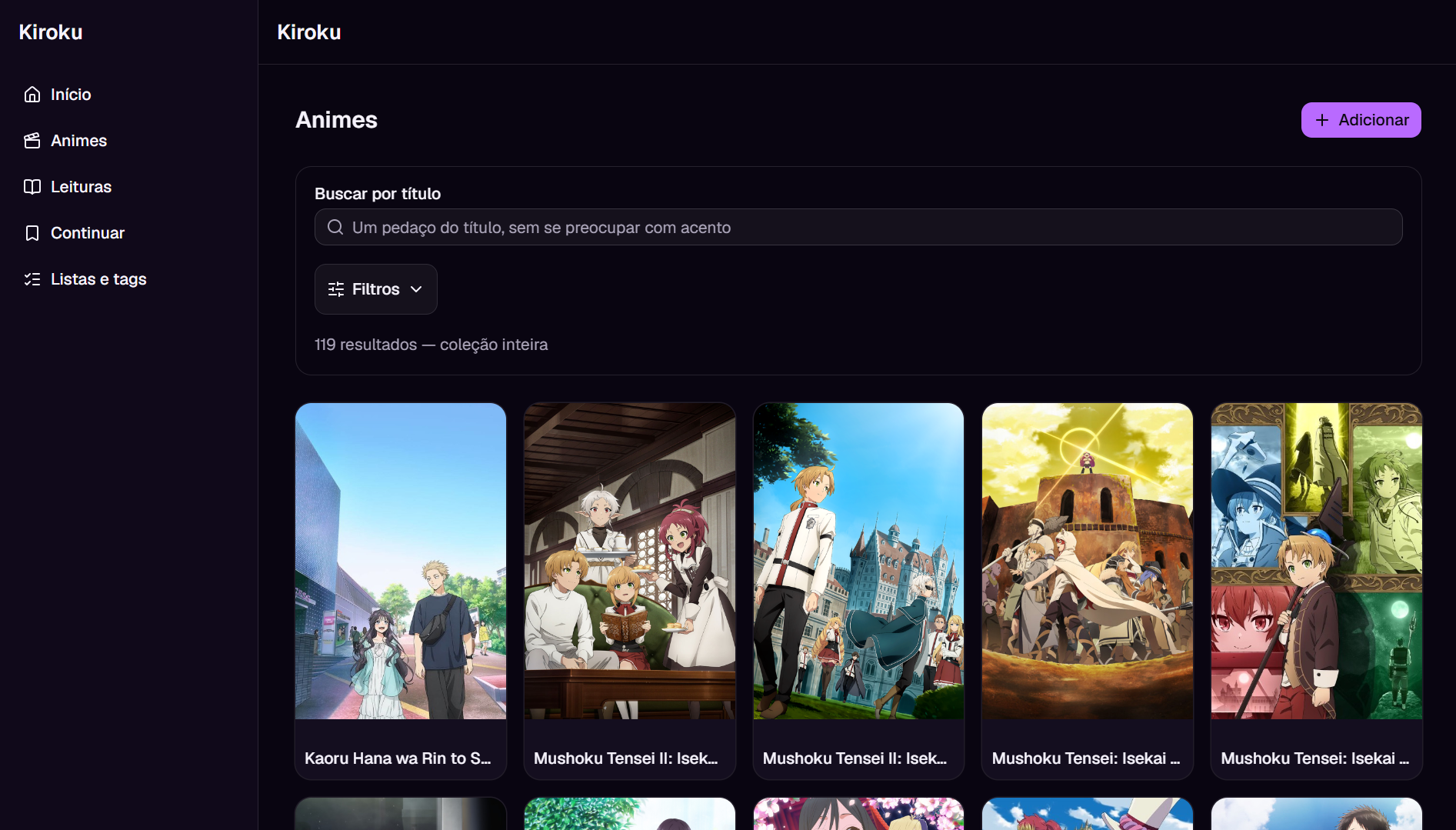Coleção de animes