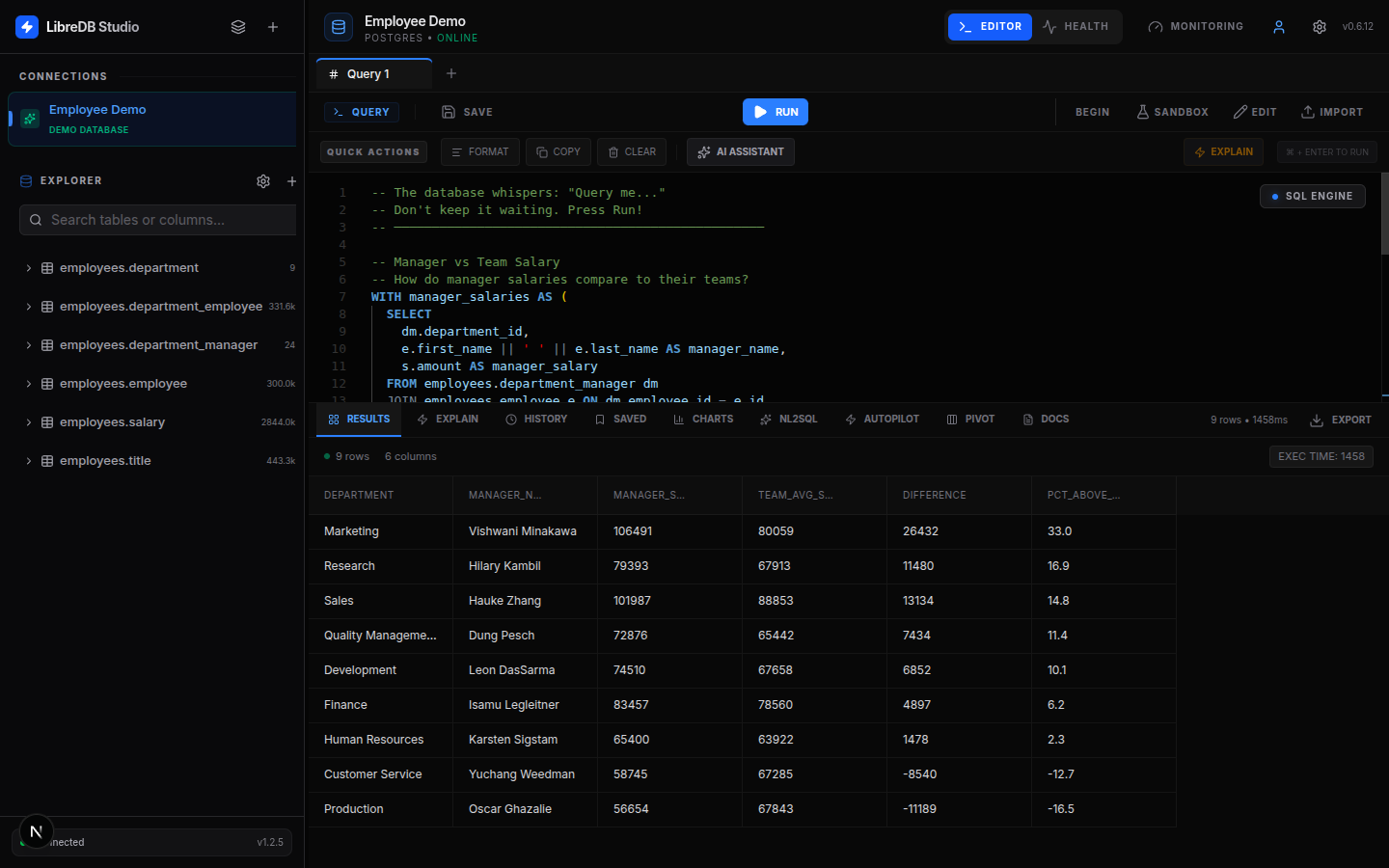 LibreDB Studio - Professional SQL IDE